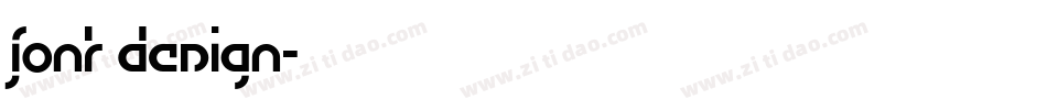 FONT DESIGN字体转换